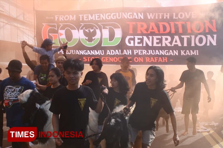 Arak-Arakan Kambing Kembali Meriahkan Idul Adha di Kota Malang