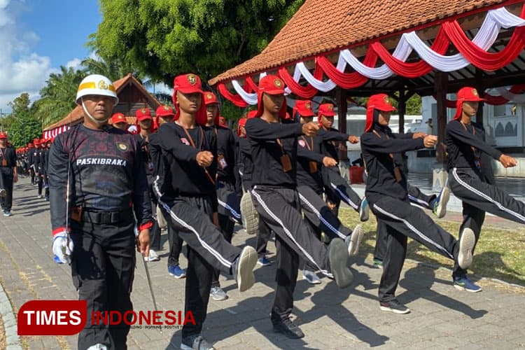 Panasnya Terik Matahari, Paskibraka Banyuwangi Tempa Diri