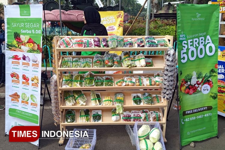 “Nyayur Mayur” Ramaikan CFD Jalan Ijen, Sayur Kualitas Harga Merakyat