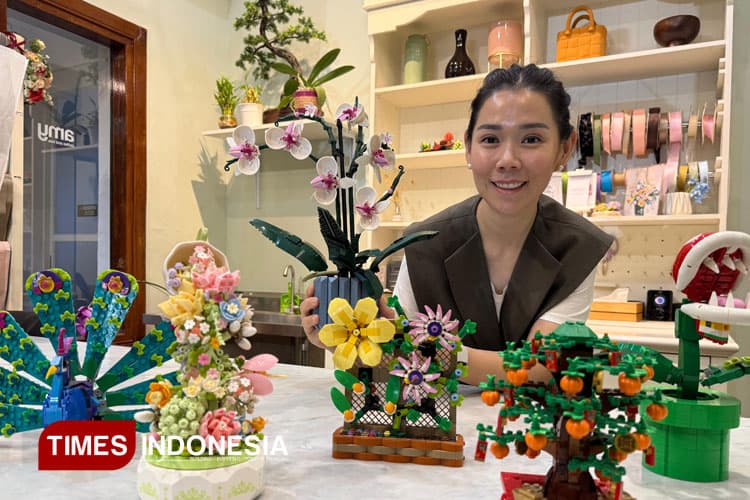 Tren Rangkaian Bunga Lego Diburu Konsumen