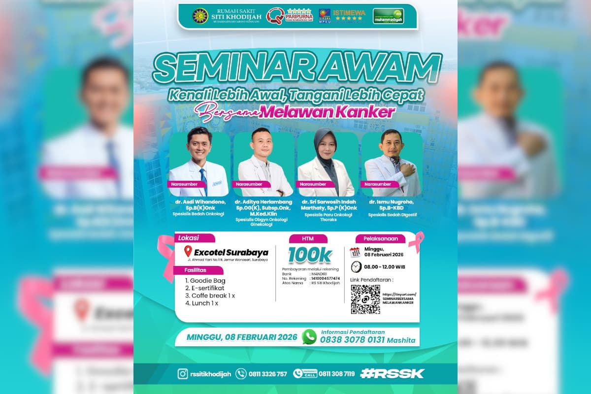 Cegah Hoaks Medis, RS Siti Khodijah Edukasi Deteksi Dini Kanker