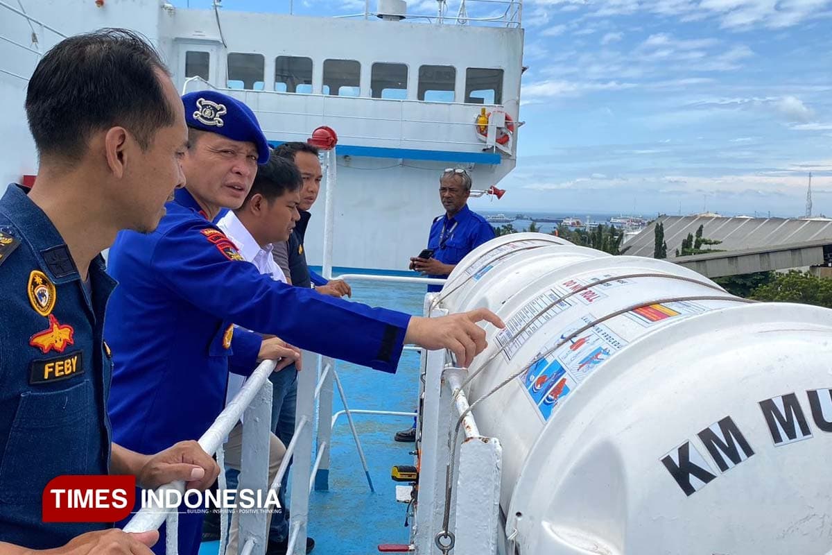 Hadapi Arus Mudik, Satpolairud Polresta Banyuwangi Cek Kesiapan Moda Transportasi Laut