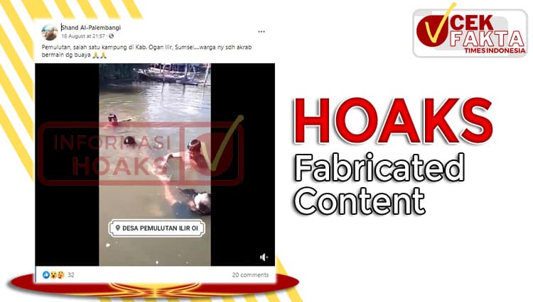 [CEK FAKTA] Video Anak-anak di Pemulutan Ogan Ilir Sumsel Bermain dengan Buaya