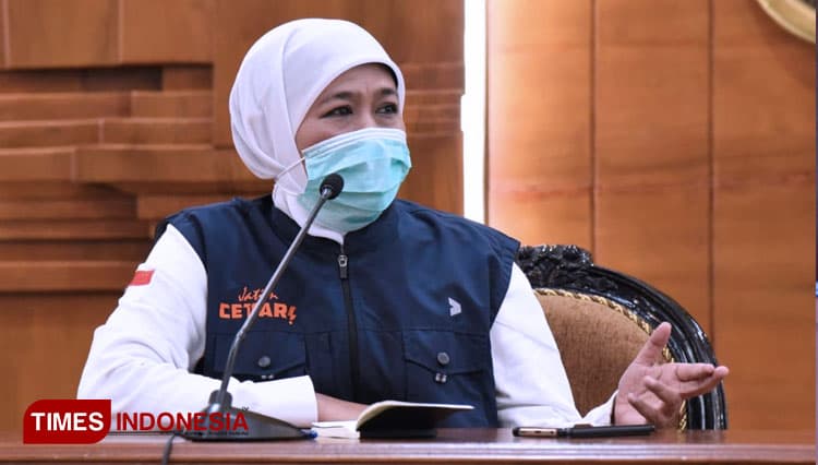 Untuk Keseluruhan PPKM Level 1, Gubernur Jatim Khofifah Gencarkan Vaksinasi